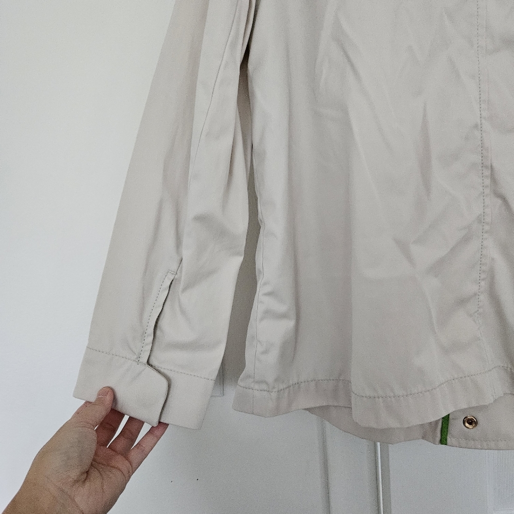 Talbots Beige Zip-Up And Button-Up Jacket With Po… - image 6